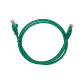 Патч-корд U/UTP CAT 6, RJ45-RJ45, 26AWG, LSZH, зеленый, 1м, - артикул 02-0296-1