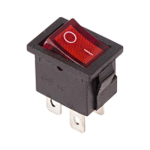Выключатель клавишный 250V 6А (4с) ON-OFF красный с подсветкой Mini (RWB-207, SC-768) Индивидуальная упаковка 1 шт | 36-2190-1 | REXANT - артикул 36-2190-1