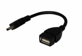 Кабель USB OTG mini USB на USB, 0.15м., черный - REXANT, артикул 18-1181