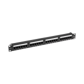 Патч-панель с кабельным органайзером 19дюймов 1U 24 порта RJ-45 CAT 6 UTP - REXANT, артикул 02-0231