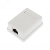 Розетка компьютерная внешняя 1-порт RJ-45 8P8C FTP экранированная кат6 (etm03-0142) - артикул etm03-0142