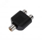 Переходник гнездо RCA - 2 гнезда RCA (etm14-0422) - артикул etm14-0422