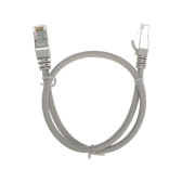 Патч-корд F/UTP CAT 6, RJ45-RJ45, 26AWG, LSZH, серый, 0.5м, - артикул 02-0210-05