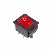 Выключатель клавишный 250V 16А (4с) ON-OFF красный с подсветкой | 36-2330 | REXANT - REXANT, артикул 36-2330