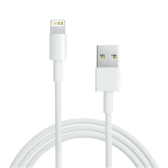 USB кабель для iPhone 5/6/7 моделей шнур 1 м белый | 18-1121 | REXANT - артикул 18-1121