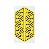 Наклейка знак ''Опасность поражения электротоком'' 50х50х50 мм 50шт., REXANT - REXANT, артикул 56-0006-2