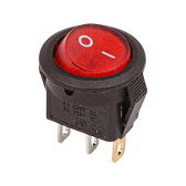 Выключатель клавишный круглый 250V 3А (3с) ON-OFF красный с подсветкой Micro (RWB-106, SC-214) Индивидуальная упаковка 1 шт | 36-2530-1 | REXANT - артикул 36-2530-1