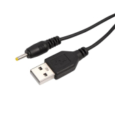 Кабель USB штекер - DC 0.7х2.5мм, 1м., черный - REXANT, артикул 18-1155