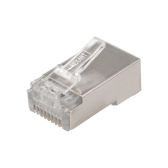 Разъем сетевой LAN на кабель. штекер 8Р8С (Rj-45) под обжим в экране (10шт), - артикул 06-0082-A10