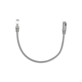 Патч-корд F/UTP CAT 6, RJ45-RJ45, 26AWG, LSZH, серый, 0.3м, - артикул 02-0210-03