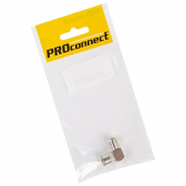 Переходник антенный, (гнездо F - гнездо TV), угловой (1шт.) (пакет) PROconnect | 05-4312-4-7 | PROconnect - артикул 05-4312-4-7