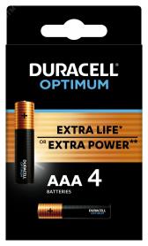 Элемент питания ААА алкалиновые 1,5v 4 шт. LR03-4BL 5014062 Optimum Duracell (Б0056021) - артикул Б0056021