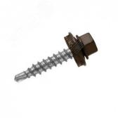 Саморез кровельный ZP 4.8x29 (8017) шок-коричн (4000шт) - артикул 00002463