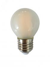 Лампа сетодиодная декоративная LED 8w E27 4000K шар матовый филамент 230/50 Jazzway (5021549) - артикул 5021549