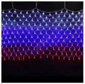 Гирлянда-сетка Триколор 150х90см, 240 LED, IP20, NTLD240-RT - артикул 4690601032614