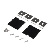 Заглушка торцевая для профиля  PAL5050 BLACK /набор 2шт/  | .5058910 | Jazzway - артикул .5058910