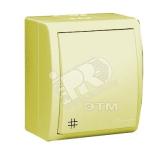 15 Aqua Выключатель проходной с 3-х мест (перекрёстный) IP54 10А 250В винтовой зажим S15A сл. кость - артикул 1594251-031
