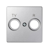 Simon 82 Накладка на розетку R-TV+SAT, S82 Detail алюминий | 82053-93 | Simon - артикул 82053-93