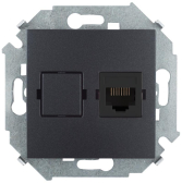 Розетка комп RJ45 кат.5е Systimax графит - артикул 1591598-038