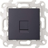 Розетка для передачи данных RJ45 Cat.6 UTP цвета графит S24 Harmonie - артикул 2410599-038
