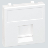 Connect Адаптер на 1 RJ45 CJ545U(FM)/ CJ546U(FM) шторка 45х45мм SС алюминий - Simon, артикул K76-8