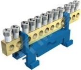 Клемма защитного провода синяя 12x16mm2 (60 N 12x16 BL) - артикул 60 N 12x16 BL