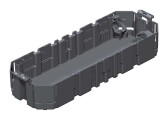 Монтажная коробка GB3 для установки в лючок для 4xModul45 208x76x36 мм (полиамид,черный) | 7407324 | OBO Bettermann - артикул 7407324