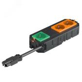 Коробка монтажная укомплектованная UT4 GST18i (3+1 розетки) с кабелем (UTC4 G OR2GN1) - артикул UTC4 G OR2GN1