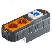 Коробка с 2 розетками, белые, ConnectGST18 (UTC4 FI G WS2) - артикул UTC4 FI G WS2