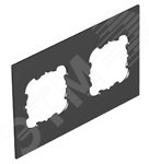 Крышка для напольного бокса Telitank на 2 устройства EKR 142x88 мм (ПВХ,черный) (T12L P2S 9011) - артикул T12L P2S 9011