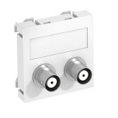 Мультимедийная рамка Audio-BNC Modul45 (белый) (MTG-2BC F RW1) | 6105090 | OBO Bettermann - артикул 6105090