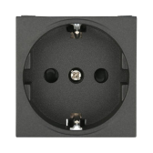 Розетка с з/к, со шторками (черный бархат) LK45 | 851408 | Ecoplast - артикул 851408