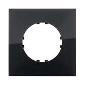 Рамка 1-постовая квадрат (черный) Vintage-Quadro | 884108-1 | Ecoplast - артикул 884108-1