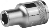 Торцовая головка "INDUSTRIE QUALITAT", Cr-V, FLANK, хромосатинированная, 1/2", 8 мм | 27805-08_z01 | Kraftool - артикул 27805-08_z01