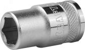 Торцовая головка "INDUSTRIE QUALITAT", Cr-V, FLANK, хромосатинированная, 1/2", 13 мм | 27805-13_z01 | Kraftool - артикул 27805-13_z01