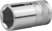 Торцовая головка "INDUSTRIE QUALITAT", Cr-V, FLANK, хромосатинированная, 1/2", 15 мм | 27805-15_z01 | Kraftool - артикул 27805-15_z01