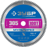 Диск пильный по алюминию Мультирез 305X30мм 100T - артикул 36907-305-30-100_z01