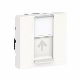 UNICA MODULAR Розетка комп. 1хRJ45, кат. 6 STP, 2 модуля, бел - артикул NU341718