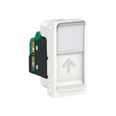 UNICA MODULAR Розетка комп. 1хRJ45, кат. 5е STP, 1 модуль, бел - артикул NU341218