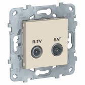 UNICA NEW Розетка в рамку R-TV/ SAT, одиночная, беж - артикул NU545444