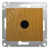 GLOSSA Розетка телевизионная TV проходная 4DB дуб в рамку (GSL000592) - артикул GSL000592