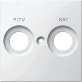 Центральная плата с маркировкой R/TV и SAT белый (MTN299819) - артикул MTN299819