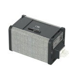 Unica System+ Блок 2xUSB A/C АНТРАЦИТ/СЕРАЯ ТКАНЬ | INS44207 | Schneider Electric - артикул INS44207