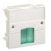 S-ONE Панель лицевая 2 модуля для 1хRJ45 зеленая - артикул VDI88103