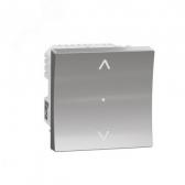 WISER UNICA NEW управление жалюзи и рольставен 500Вт, 230В, ZigBee 3.0, АЛЮМИНИЙ (NU350930) - артикул NU350930