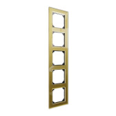 MERTEN M-Elegance РАМКА стеклянная 5 постов, ЗОЛОТО, SM | MTN4050-3241 | Schneider Electric - Schneider Electric, артикул MTN4050-3241
