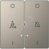 D-Life КЛАВИША 2-ная, линзой LED, символ: звонок/горничная, НИКЕЛЬ , SD - артикул MTN3429-6050