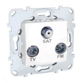 TV / FM / SAT РОЗЕТКА ОКОНЕЧНАЯ 1 ВХОД - артикул ALB44329