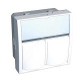 Накладка-держатель 2хRJ45 AVAYA (ALB44383) - Schneider Electric, артикул ALB44383