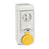 НАСТЕННАЯ РОЗЕТКА UNIKA С ДЕРЖ ПРЕДОХР 16A 3PE 100-130 IP65 | 83179 | Schneider Electric - артикул 83179